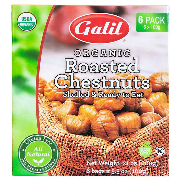 Chestnuts Roasted 6/3.5oz (Org)